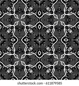 Engraving seamless pattern. The protective layer for banknotes, diplomas and certificates. Vector illustration