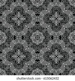 Engraving seamless pattern. The protective layer for banknotes, diplomas and certificates. Vector illustration
