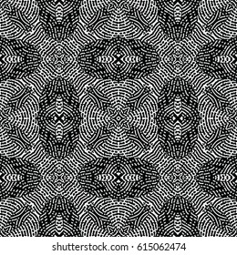Engraving seamless pattern. The protective layer for banknotes, diplomas and certificates. Vector illustration
