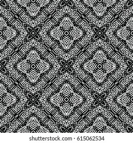Engraving seamless pattern. The protective layer for banknotes, diplomas and certificates. Vector illustration