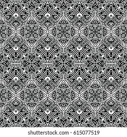 Engraving seamless pattern. The protective layer for banknotes, diplomas and certificates. Vector illustration