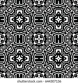 Engraving seamless pattern. The protective layer for banknotes, diplomas and certificates. Vector illustration