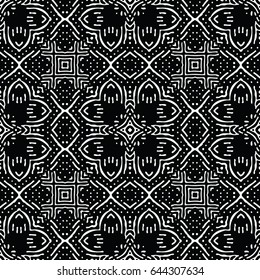 Engraving seamless pattern. The protective layer for banknotes, diplomas and certificates. Vector illustration