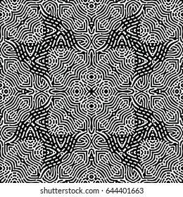 Engraving seamless pattern. The protective layer for banknotes, diplomas and certificates. Vector illustration