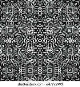 Engraving seamless pattern. The protective layer for banknotes, diplomas and certificates. Vector illustration