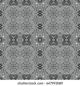 Engraving seamless pattern. The protective layer for banknotes, diplomas and certificates. Vector illustration