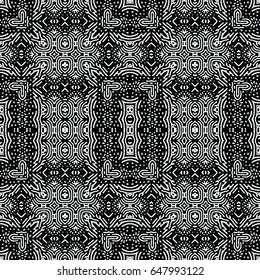 Engraving seamless pattern. The protective layer for banknotes, diplomas and certificates. Vector illustration