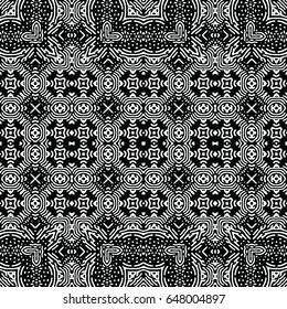Engraving seamless pattern. The protective layer for banknotes, diplomas and certificates. Vector illustration