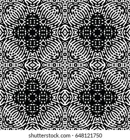 Engraving seamless pattern. The protective layer for banknotes, diplomas and certificates. Vector illustration