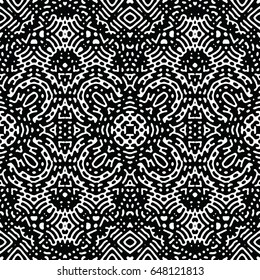 Engraving seamless pattern. The protective layer for banknotes, diplomas and certificates. Vector illustration