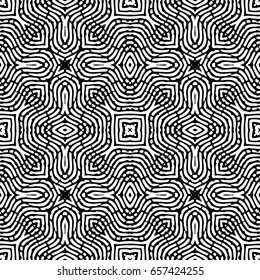 Engraving seamless pattern. The protective layer for banknotes, diplomas and certificates. Vector illustration