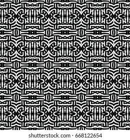 Engraving seamless pattern. The protective layer for banknotes, diplomas and certificates. Vector illustration