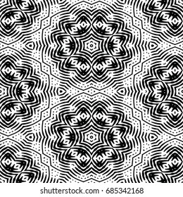 Engraving seamless pattern. The protective layer for banknotes, diplomas and certificates. Vector illustration