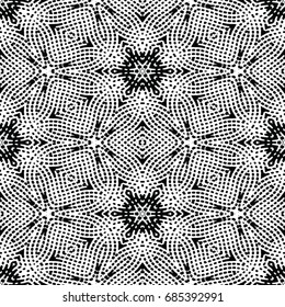 Engraving seamless pattern. The protective layer for banknotes, diplomas and certificates. Vector illustration