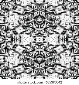 Engraving seamless pattern. The protective layer for banknotes, diplomas and certificates. Vector illustration