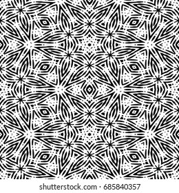 Engraving seamless pattern. The protective layer for banknotes, diplomas and certificates. Vector illustration