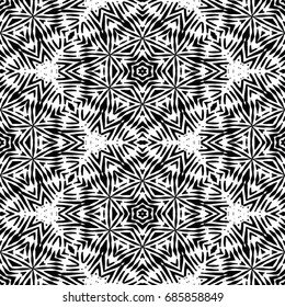 Engraving seamless pattern. The protective layer for banknotes, diplomas and certificates. Vector illustration