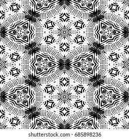 Engraving seamless pattern. The protective layer for banknotes, diplomas and certificates. Vector illustration