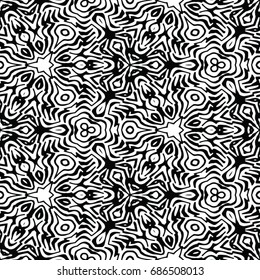 Engraving seamless pattern. The protective layer for banknotes, diplomas and certificates. Vector illustration