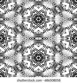 Engraving seamless pattern. The protective layer for banknotes, diplomas and certificates. Vector illustration
