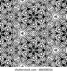 Engraving seamless pattern. The protective layer for banknotes, diplomas and certificates. Vector illustration