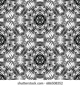 Engraving seamless pattern. The protective layer for banknotes, diplomas and certificates. Vector illustration