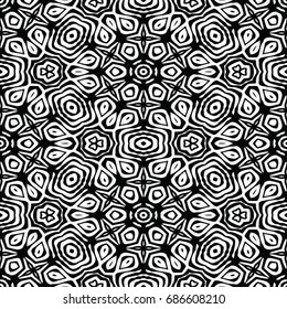 Engraving seamless pattern. The protective layer for banknotes, diplomas and certificates. Vector illustration