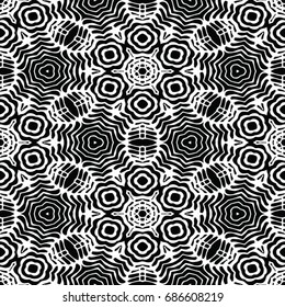 Engraving seamless pattern. The protective layer for banknotes, diplomas and certificates. Vector illustration