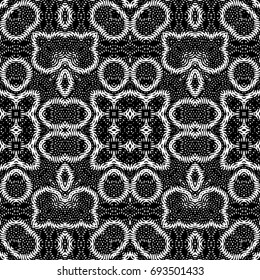Engraving seamless pattern. The protective layer for banknotes, diplomas and certificates. Vector illustration