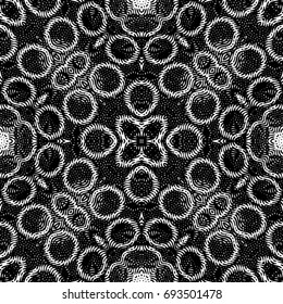 Engraving seamless pattern. The protective layer for banknotes, diplomas and certificates. Vector illustration