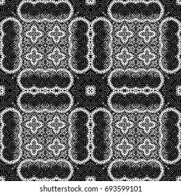 Engraving seamless pattern. The protective layer for banknotes, diplomas and certificates. Vector illustration