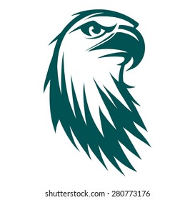 Engraving stylized Eagle symbol ready for use as a design element