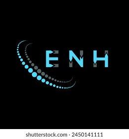 ENH letter logo abstract design. ENH unique design. ENH.
