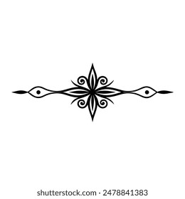 Realce cualquier espacio con este elegante diseño de línea ornamental con una ilustración minimalista de Arte vectorial blanco. Perfecto para añadir un toque de sofisticación a la decoración de su hogar o estilo personal.