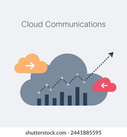 Enhance connectivity with sleek gray and red visuals. Streamline cloud communications effortlessly for seamless collaboration.