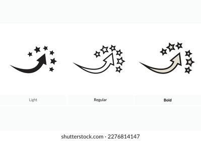 Enhance  icon. Light, Regular And Bold style design isolated on white background