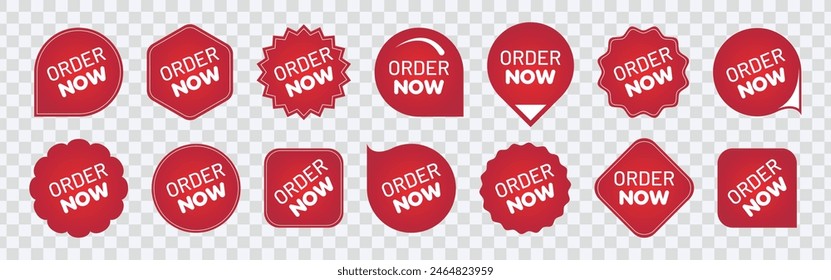 "Enhance online shopping with our 'Order Now' Button. Perfect for web design and e-commerce promotions. Vector illustration."