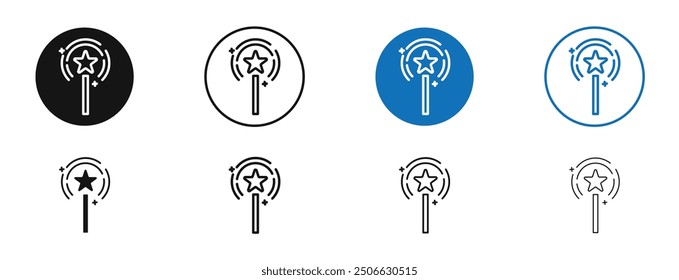 Icono de Vector realzado en colores negro y azul