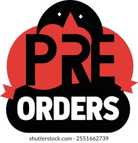 "Enhance your Black Friday promotions with this unique vector design for pre-orders. This illustration features clean line art, silhouettes, and icon-style graphics perfect for pre-sale campaigns.