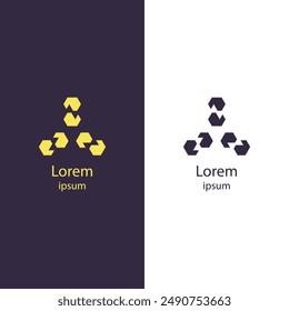 Enhance your brand identity with this modern abstract logo. Perfect for any business, this high-quality vector design is fully customizable. Adjust colors and add your brand name effortlessly.