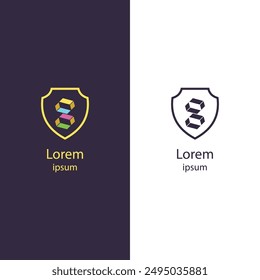 Enhance your brand with this modern, geometric logo featuring a colorful design. Perfect for any business, this high-quality vector is fully customizable.