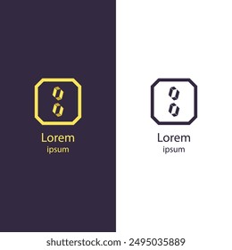 Enhance your brand with this modern, geometric logo featuring a colorful design. Perfect for any business, this high-quality vector is fully customizable.
