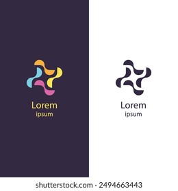 Enhance your brand with this sleek, modern abstract logo featuring a geometric design. Perfect for any business, this high-quality vector is fully customizable.