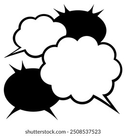 Enhance your comic designs with this versatile set of empty comic speech bubbles. Perfect for adding dialogue, thoughts, and expressions in a pop art style. Editable vector format included.
