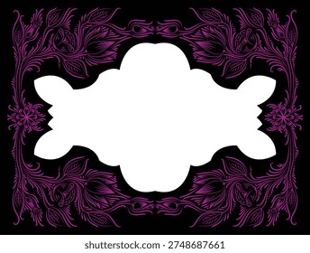 Enhance your creative projects with the rich cultural heritage of South Asia using this stunning floral frame vector, deeply inspired by traditional Bangladeshi rickshaw art. This design captures the essence of 