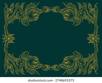 Enhance your creative projects with the rich cultural heritage of South Asia using this stunning floral frame vector, deeply inspired by traditional Bangladeshi rickshaw art. This design captures the essence of 