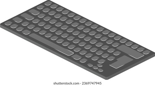Mejore sus proyectos de diseño con el teclado vectorial isométrico elegante y funcional. Su representación precisa combina estética con practicidad