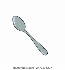 Enhance your design projects with this versatile spoon vector illustration, perfect for a multitude of uses. This high-quality vector graphic features a detailed and elegant spoon design, making it id