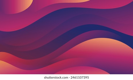 Verbessern Sie Ihre Designs mit dem fesselnden roten orangen abstrakten Gradientenwellenhintergrund. Geeignet für Websites, Social Media, Werbung und Präsentationen