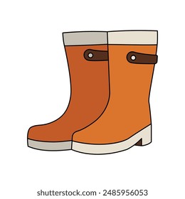Enhance your designs with our Boots Icon Illustrations, offering versatile and trendy boot graphics